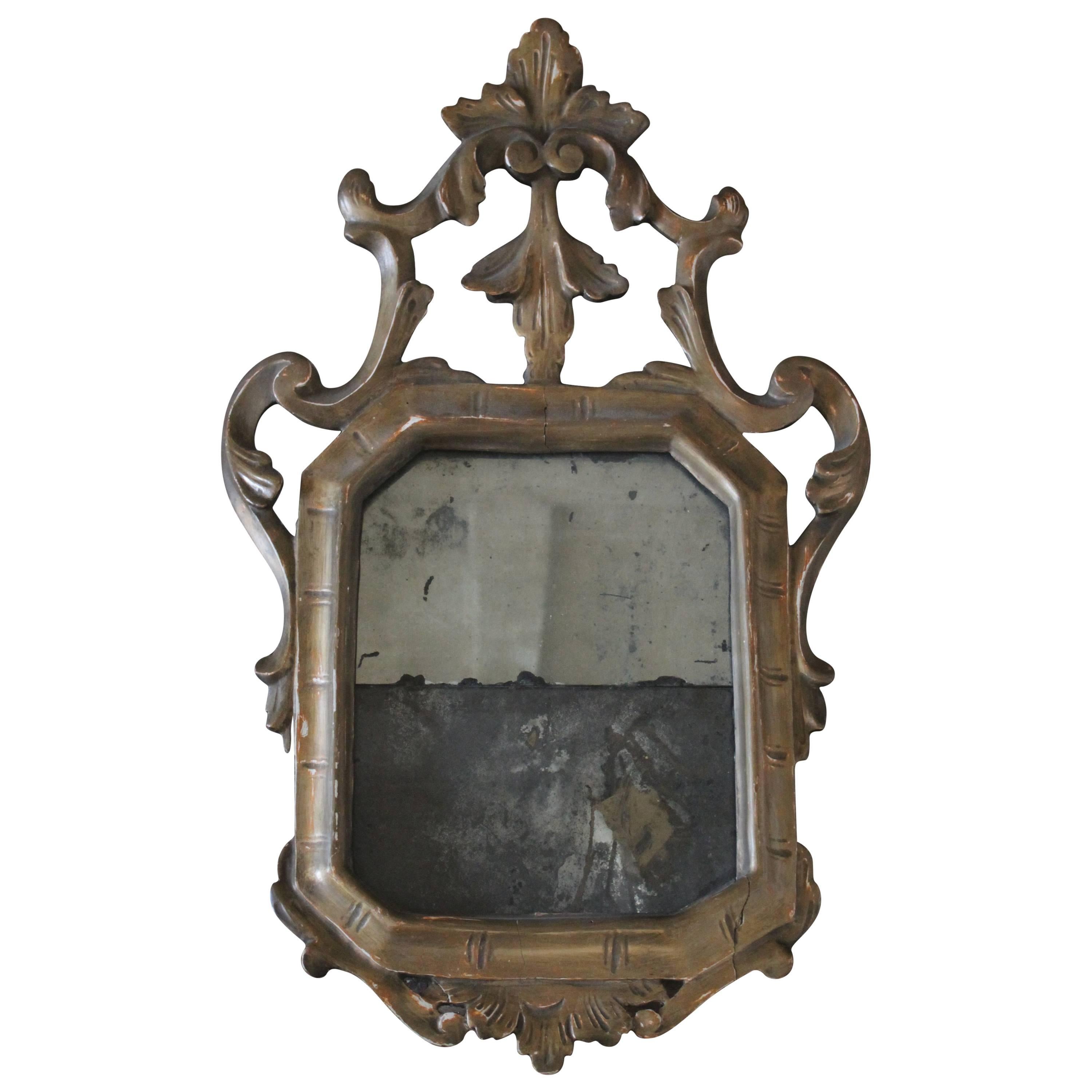 Antique Italian Gilded Florentine Mirror, 18th Century at 1stDibs