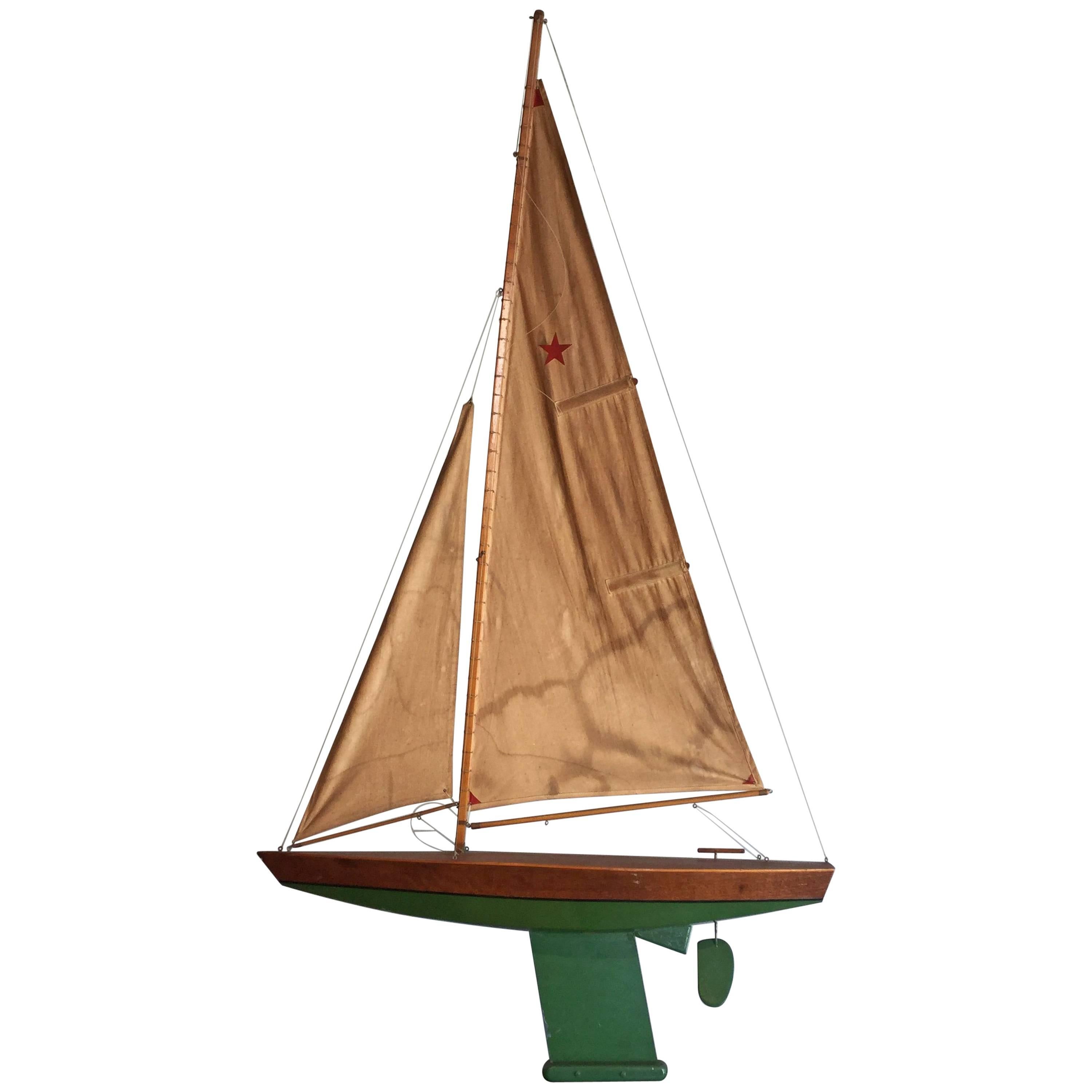 Green Pond Boat with Star Sail For Sale