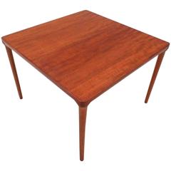 Scandinavian Teak Square Coffee Table Norwegian Midcentury, 1960s Scandinavian Teak Square Coffee Table Norwegian Midcentury, 1960s