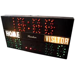 Used 1960s Naden Basketball Scoreboard