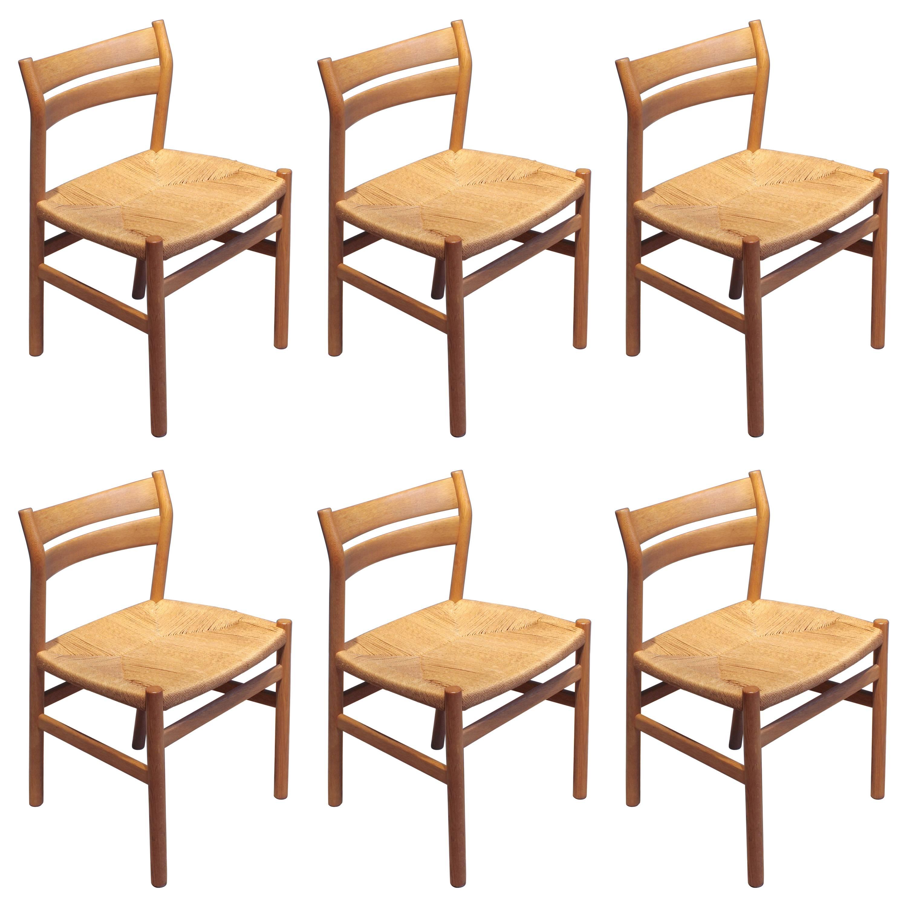 BM1 Dining Chairs by Børge Mogensen CM Madsen, Set of Six