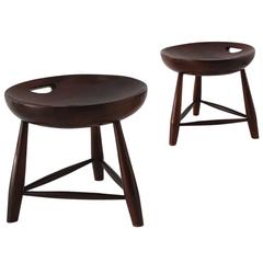 Sergio Rodrigues Pair of "Mocho" Stools, Manufactured by Oca, Brazil, 1954 10