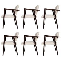 Franco Albini Set of Six Chairs, Manufactured by Forma, Brazil, 1950 12