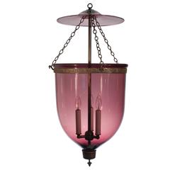 Large Amethyst Bell Jar Lantern