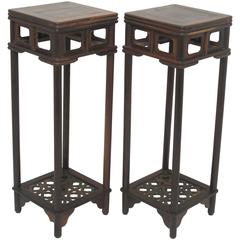Chicken Wing Wood Pedestals Chinese 11