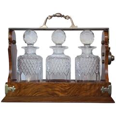19th Century English Tantalus Decanters Stamped by Makers 4