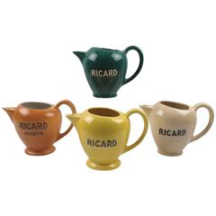 French Mid-Century Barware Ricard Pitcher, Set of Four Piece, circa 1950s 10