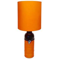 Mid-Century Glazed Ceramic Table Lamp by Bjorn Wiinblad for Rosenthal