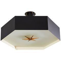 Hexagonal Flush Mount Ceiling Light by Stilnovo