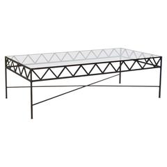 Regency Style Hand-Wrought Iron Coffee Table 12