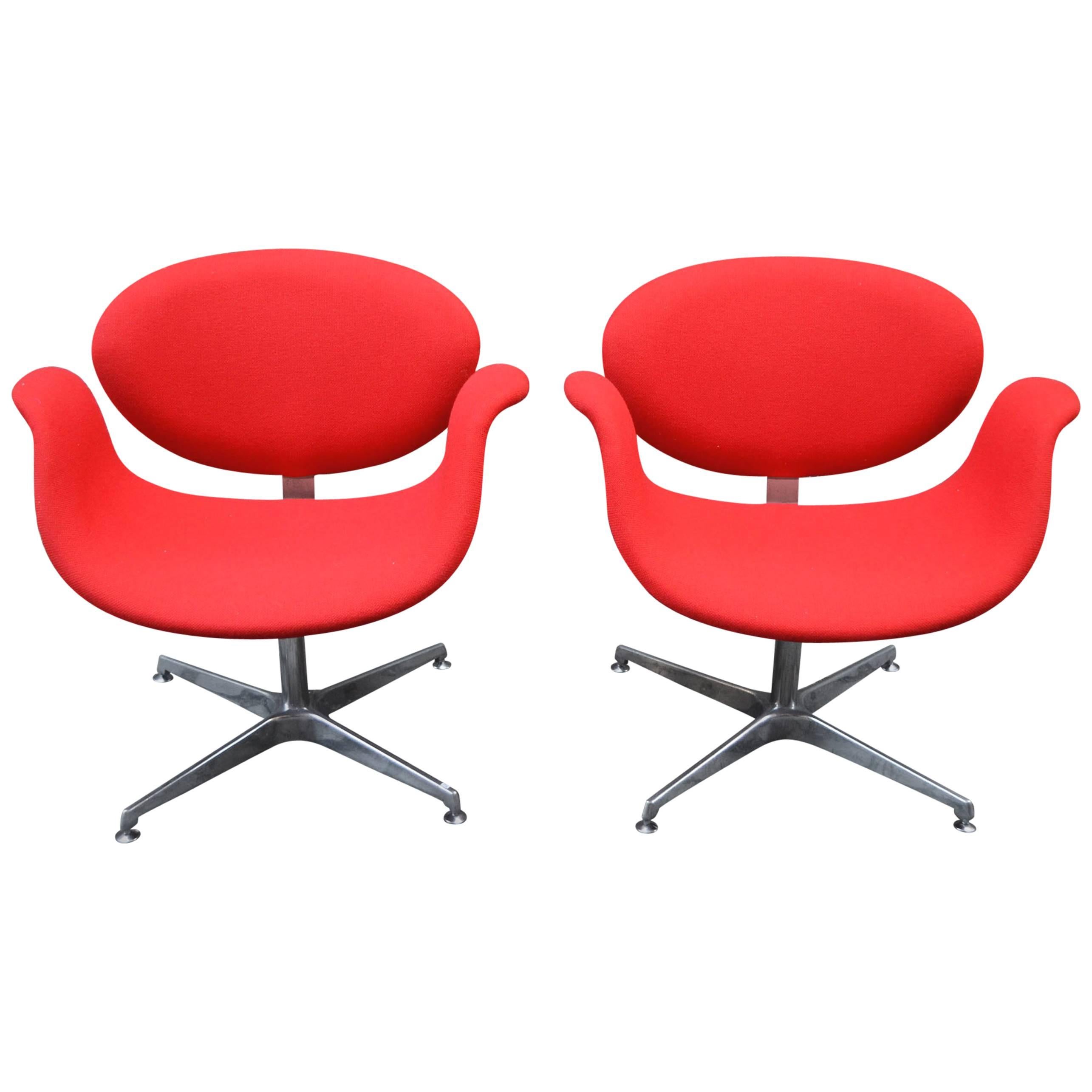 Pierre Paulin Little Tulip Chairs for Artifort 1960s First Series, Set of Two For Sale