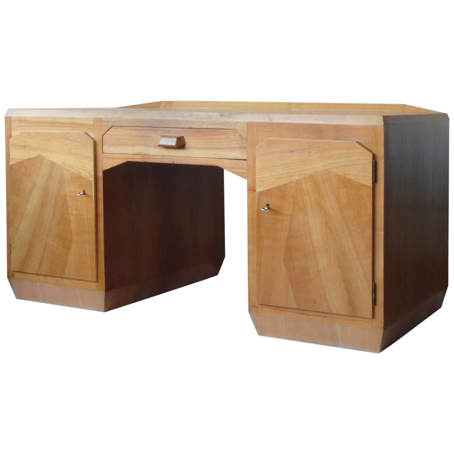 Anthroposophical Wooden Desk Attributed to Felix Kayser, Germany, circa 1930 For Sale