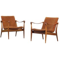 Mid-Century Modern Safari Lounge Chairs by Ebbe & Karen Clemmensen