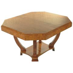 Wonderful Art-Deco Table, France, circa 1930, Amboyna Root Wood 12