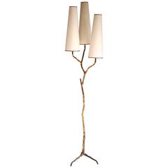 1960s Bronze "Twig" Floor Lamp by Maison Arlus