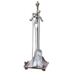 19th Century English Fire Tools or Fireplace Tool Set