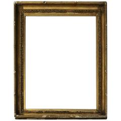 Monumental Museum Size Deep Antique French Giltwood Frame, 1870