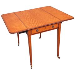 Antique 18th Century Satinwood Pembroke Table 5