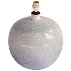 1960s Crazed Ceramic Table Lamp, Vallauris 6