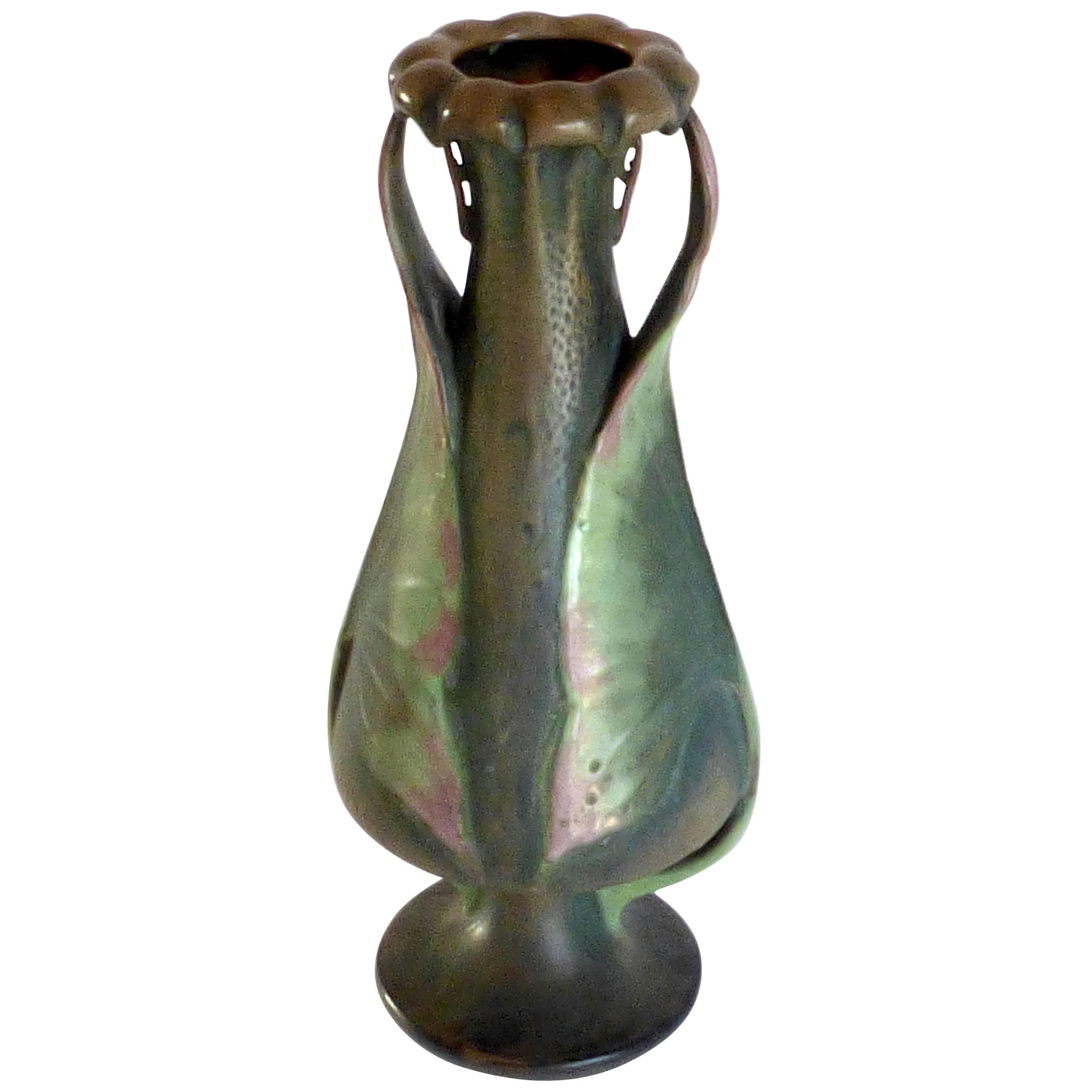 Ceramic Vase, Art Nouveau, Amphora, Austria
