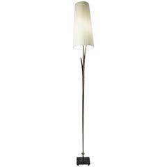 Tall Floor Lamps from the 1980s in Painted Gold Metal 8