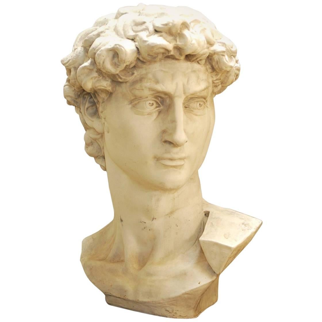 Monumental Bust of Michelangelo's David