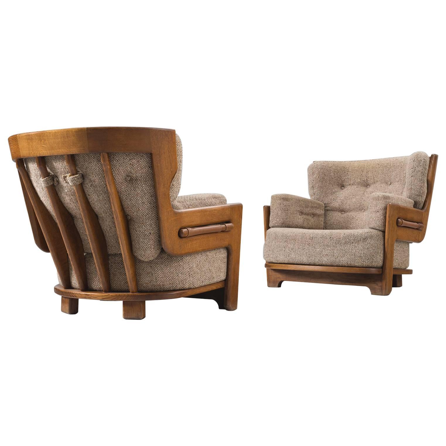 Guillerme & Chambron for Votre Maison Lounge Chairs