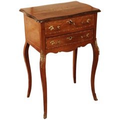 19th Century Louis XV Style Curved-Legs Side Table