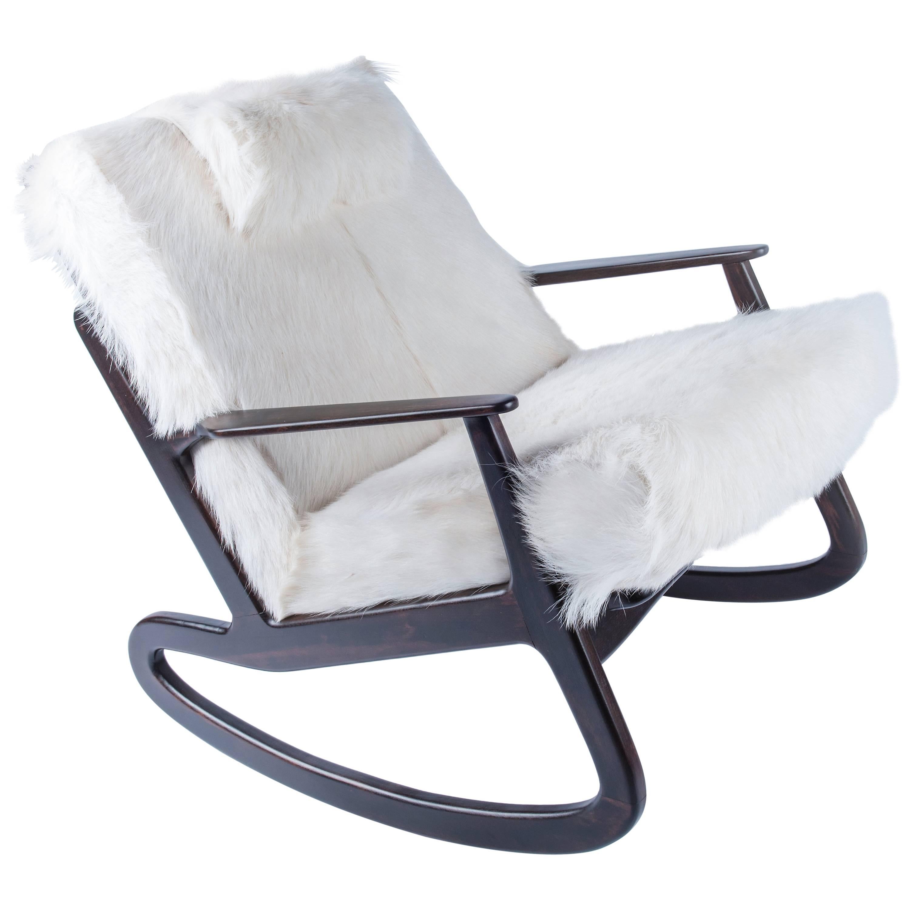 Mid-Century Modern Italian Rocking Chair For Sale