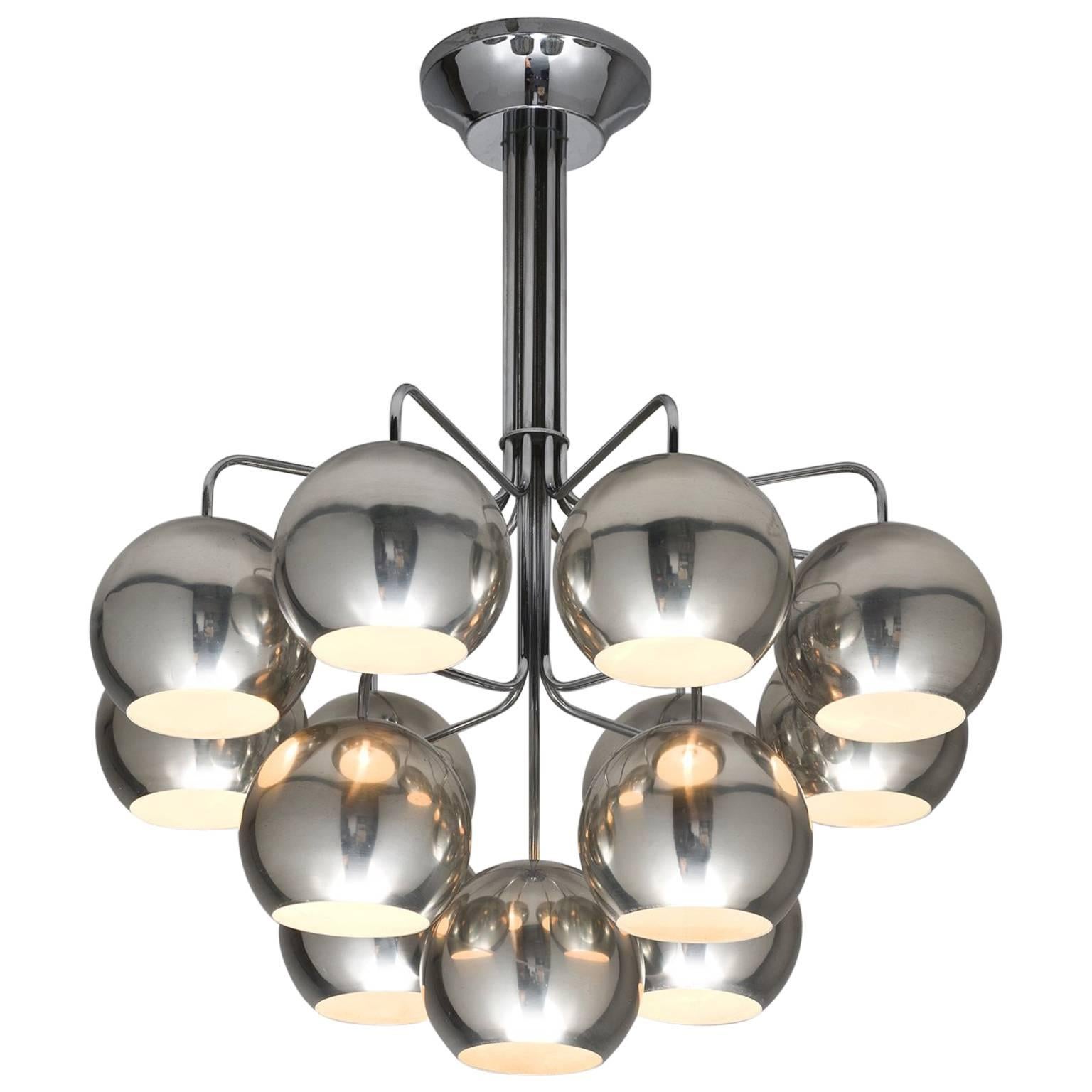 Modern Chrome Chandelier