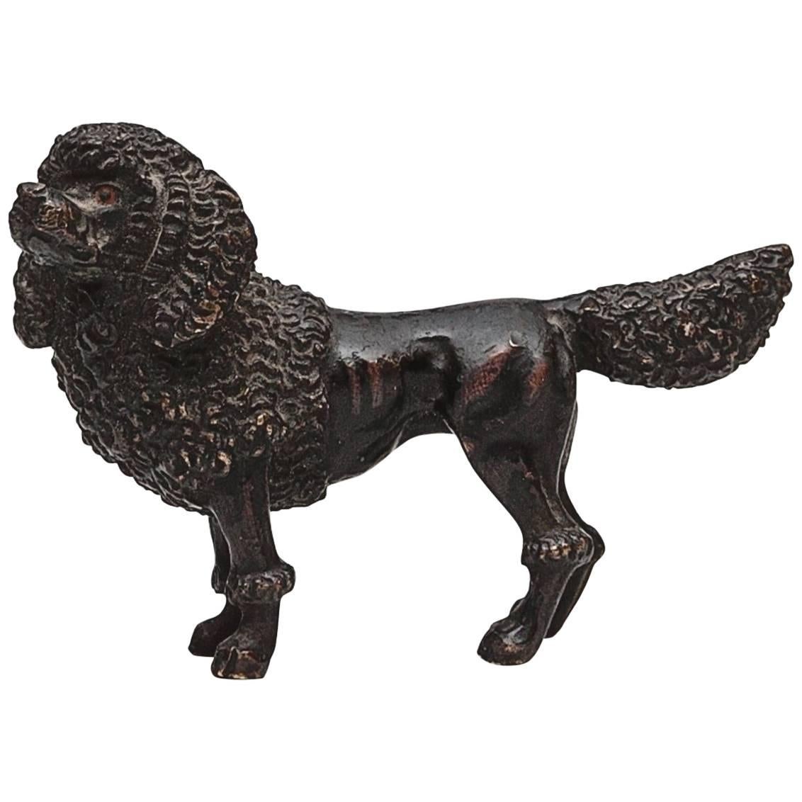 Bronzepoodle aus dem 19. Jahrhundert