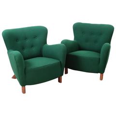 Fritz Hansen Pair of Easy Chairs Model 1669 4