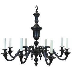 Large Bronze 17th Century Style Chandelier 6