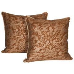 A Pair of Fortuny Fabric Cushions in the Sevigne Pattern 6