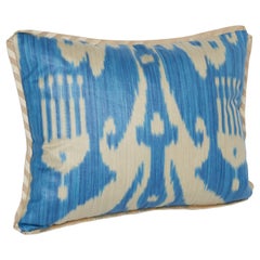 A Newly Made Lumbar Cushion in Vintage Ikat Fabric