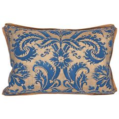 A Fortuny Lumbar Cushion in the DeMedici Pattern