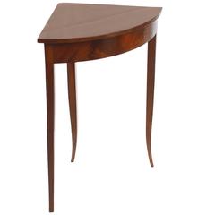 Small Biedermeier Corner Table, Mahogany Veneer, Germany, circa 1820-1830 8