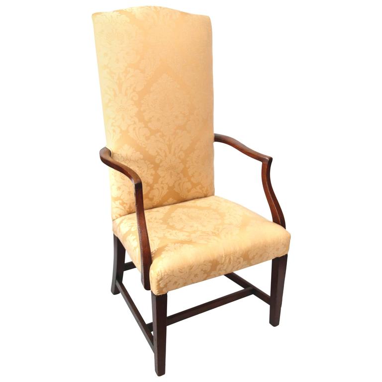 Lot - A Federal mahogany lolling chair, Massachusetts, late 18th