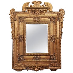 Italian Giltwood Mirror with Cherub