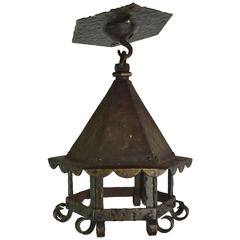 Bronze Hammered Pool Table Light