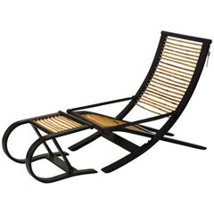 Iconic C1 Reclining Lounge Chair and Foot Stool Designed by David Colwell