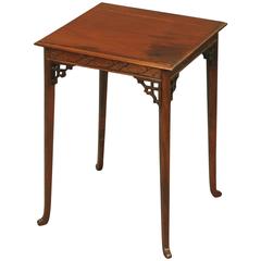 Edwardian Mahogany Square Occasional Wine Table