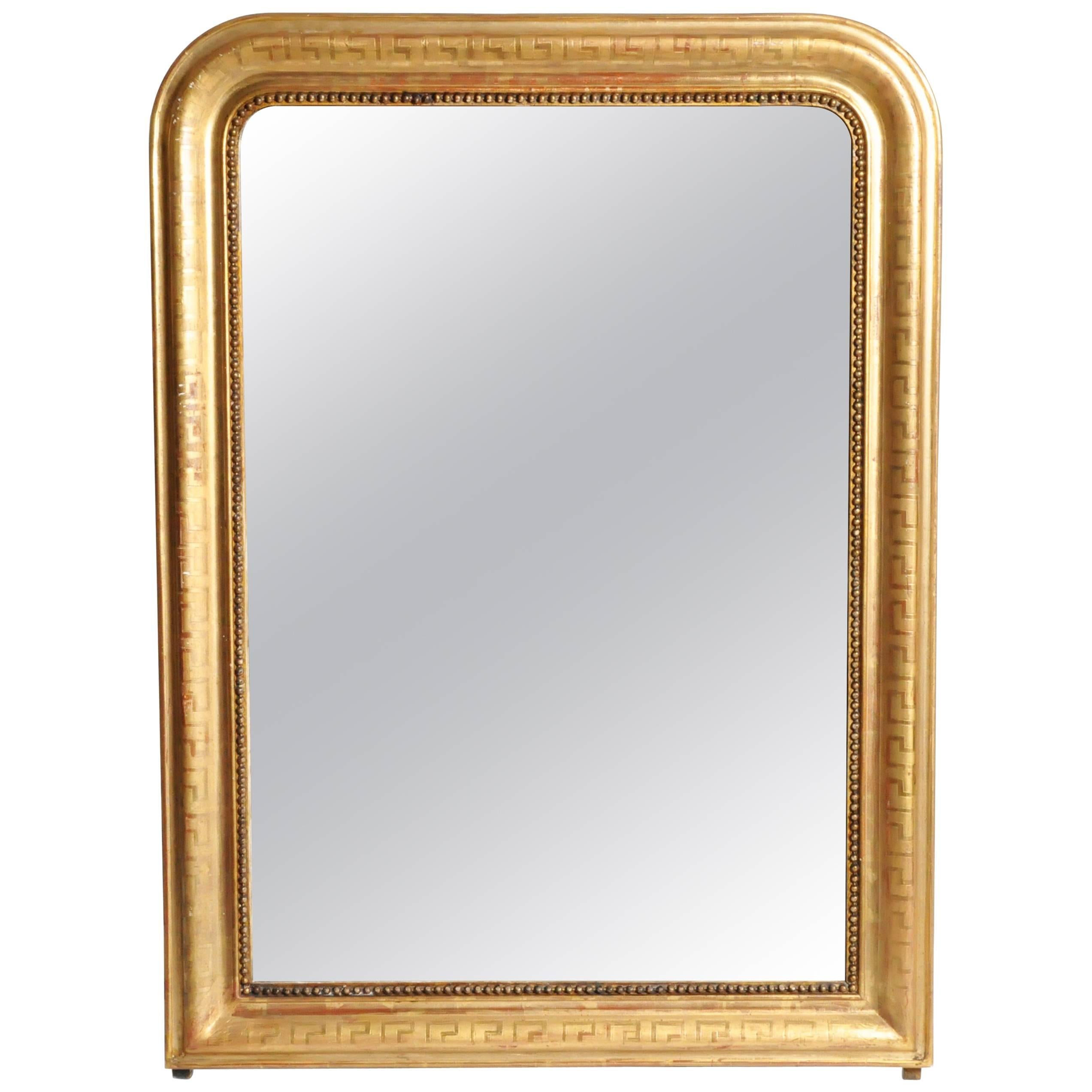 Gold Gilded Mirror with Original Glass