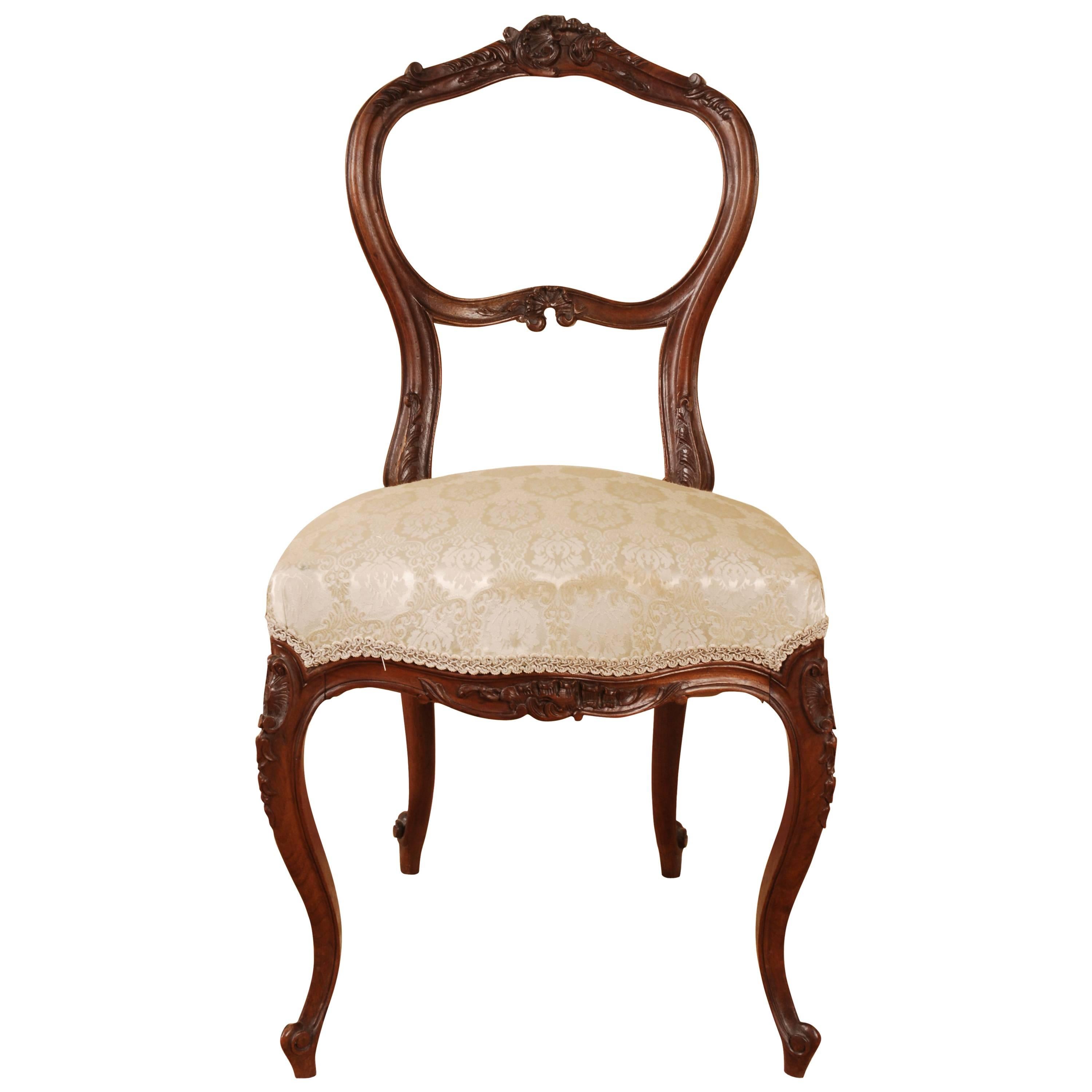 louis XVI- oder Neo-Rokoko-Stuhl des 19. Jahrhunderts
