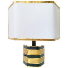 Pair of Romeo Rega Attributed Solid Brass Table Lamp, 1970s, Italia 2