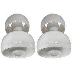 Pair of Mid-Century Modern Omega Wall Lights by Vico Magistretti for Artemide