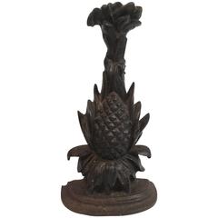 Pineapple Cast Iron Doorstop, 19th Century