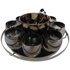 1960s Mid-Century Modern Set of Bar Glassware Attributed to Dorothy Thorpe 8