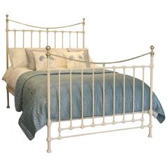 Cream Brass and Iron Bed MK100