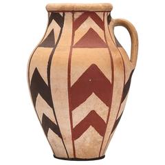 Native Painted Studio Pottery Vase Signed, 20th Century 10